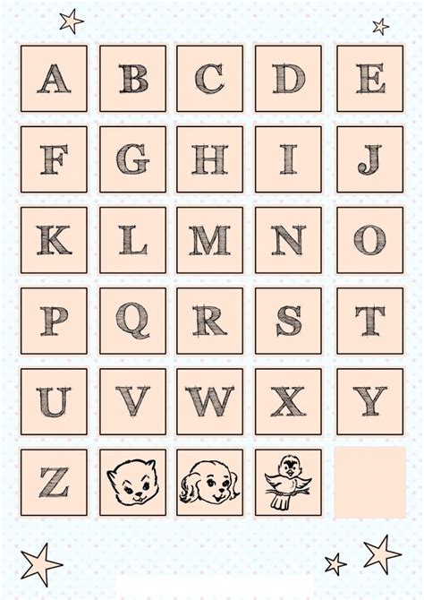 Alphabet Printable For Preschool Activity Shelter