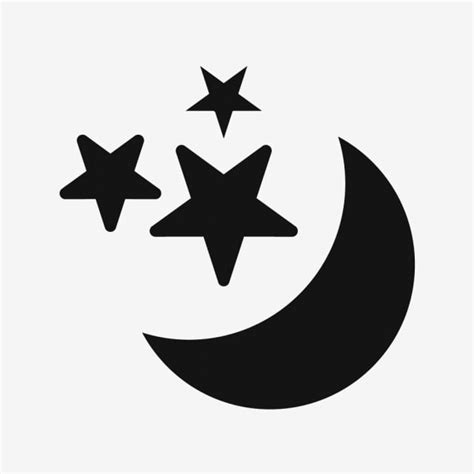 Vector Icono De Luna Y Estrellas Png Imágenes Prediseñadas De La Luna