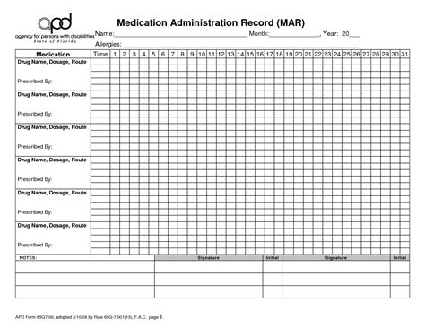 Check spelling or type a new query. Download Blank Medication Administration Record Template | Gantt Chart Excel Template