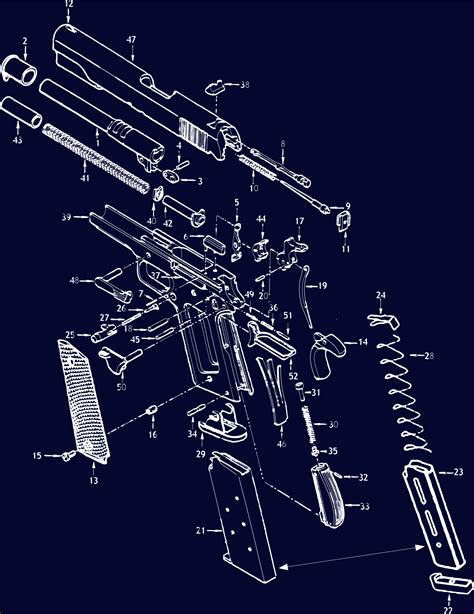 1911 Schematic Gun Diagrams Gun Parts Midwayusa
