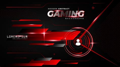 Premium Vector Abstract Red Futuristic Gaming Background For Offline