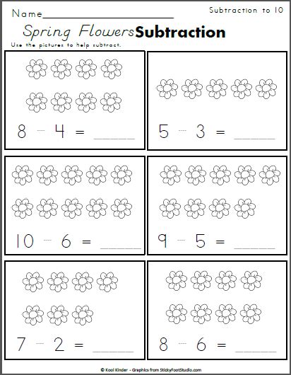 Free Spring Math Worksheet Count The Flowers Made By Teachers