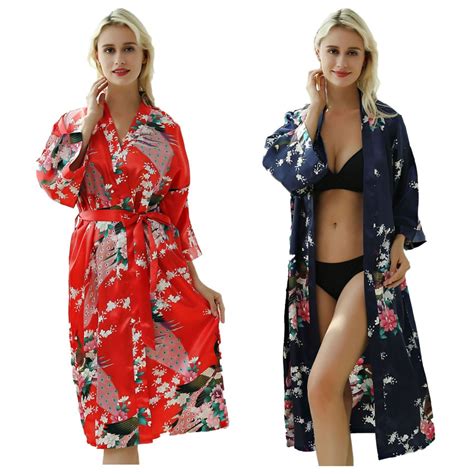 Robe De Bain Pour Femmes Kimono Yukata Costumes Japonais Sexy Kimono Avec Ceinture Cardigan