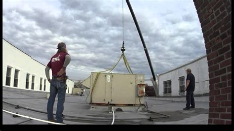 Read the full day & night air conditioner review. HVAC rooftop unit install (part 2) CRANE DAY #HVAC - YouTube