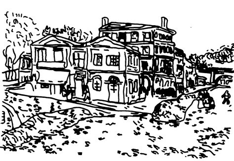 The view from above creates a flattened tapestry of shapes in. Umsetzungen zu van Gogh