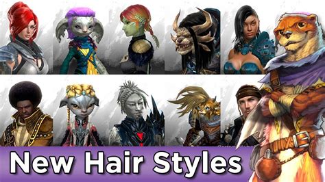 New Hairstyles July 2016 All Races Male And Female Guild Wars 2 Youtube