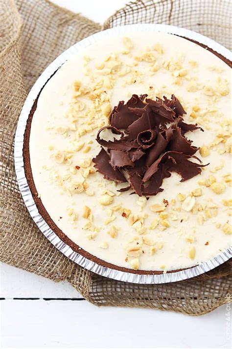 You may think you can't have decadent peanut butter desserts like these while following a diabetic diet, but you can! No Bake Frozen Peanut Butter Pie | Creme De La Crumb