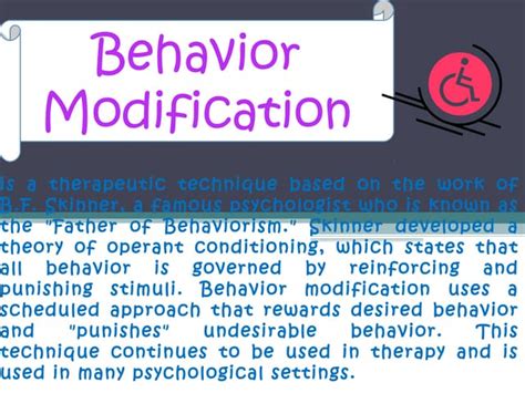 Behavior Modification Ppt