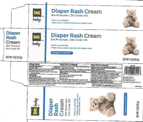 Diaper Rash Zinc Oxide Cream