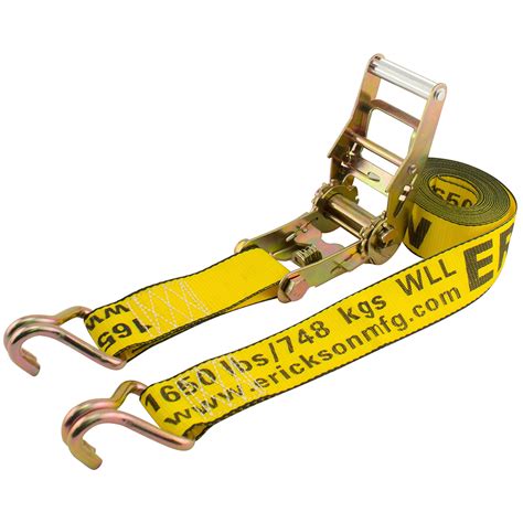 Our heavy duty ratchet straps work effectively by ratcheting down tightly. 2″ x 15′ - 5000 lb. | Ratchet Strap | with Double J-Hooks ...