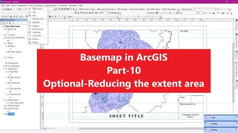 Basemap Preparation In Arcgis Part 10 Optional Reducing The Extent