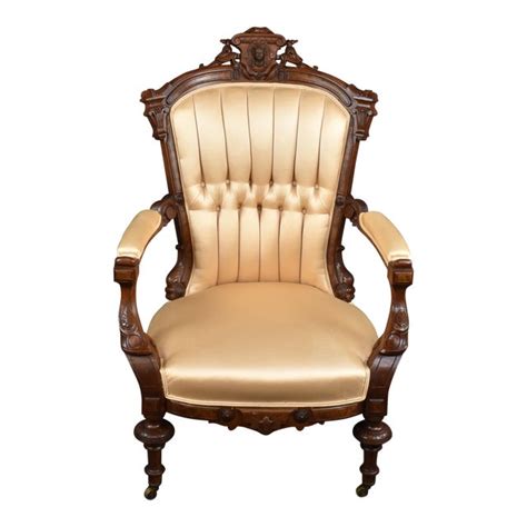 Jelliff Victorian Renaissance Revival Arm Chair Chairish