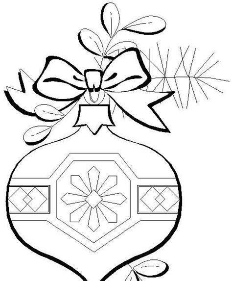 Free Coloring Pages: Christmas Ornaments Coloring Page