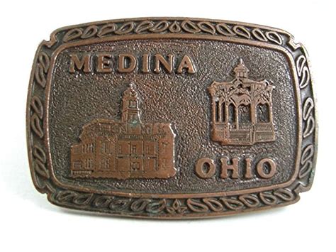 1981 Medina Ohio Belt Buckle By Jandr Goldfinger 102517