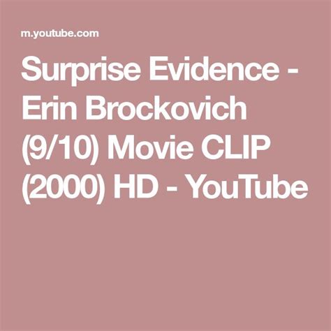 Surprise Evidence Erin Brockovich 910 Movie Clip 2000 Hd
