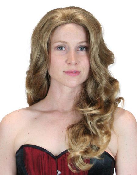 Long Curled Wig Golden Blonde Blend Beautiful Wigs Wigs High Quality Wigs