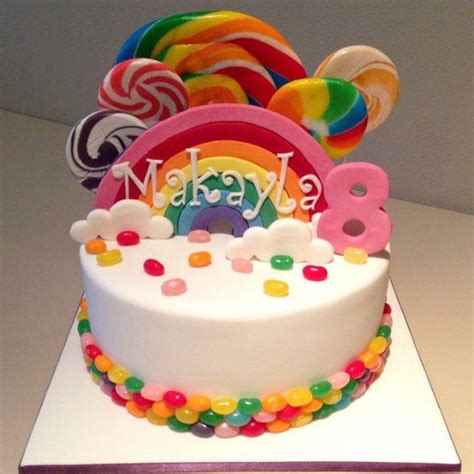 Mels Cake Kitchen On Instagram Makaylas Rainbow Lollipop Cake For