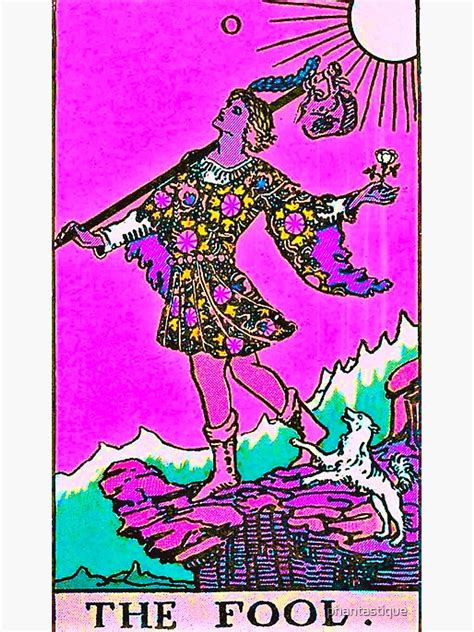 The Fool Tarot Twisted Poster For Sale By Phantastique Redbubble