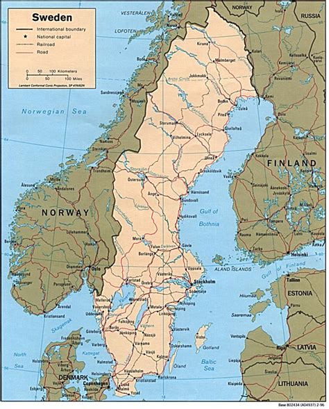 Švédsko: mapa Švédska | CK Mundo