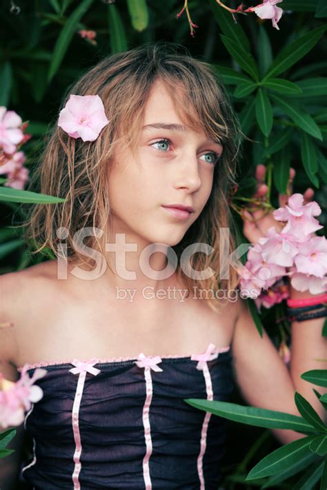 Oleander Girl Stock Photo Royalty Free Freeimages