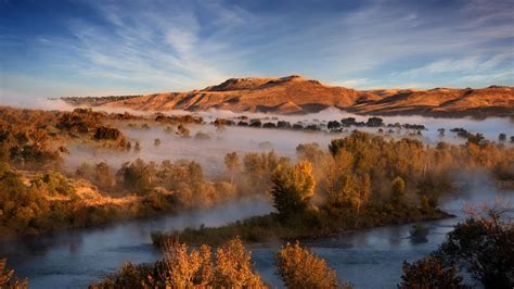 🥇 Landscapes Nature Trees Fog National Geographic Rivers Wallpaper