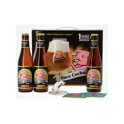 It may not display this or other websites correctly. Coffret Bière RINCE COCHON BLEU 3X33cl +1 VERRE ...