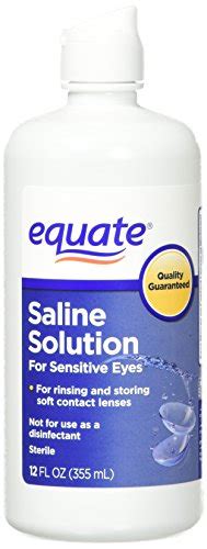 Equate Contact Lens Saline Solution For Sensitive Eyes Twin Pack 12