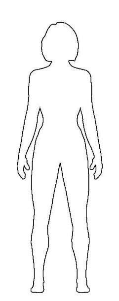 Female Body Outline Sketch Free Clipart Girl Body Drawing Outline 20