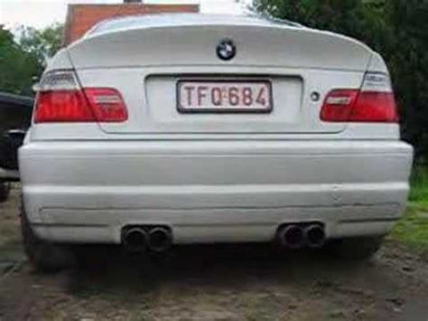 4 x 76mm version not for convertible. BMW E46 M3 Eisenmann exhaust - YouTube