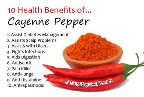 10 Health Benefits Of Cayenne Pepper Eating Healthy Living Fit