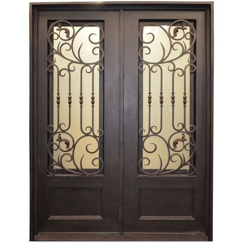 Customize for you with a good price. Wrought Iron Originals | Iron Double Doors 10091 - Wrought ...