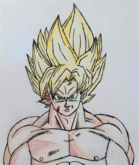 Super Saiyan Goku Drawing Rdbz