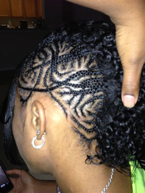 Separate a top portion of your hair in the center and either. Freestyle Mohawk #braids #cornrows #art #designs | Braids ...