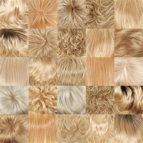 Multiple Hair Texture Backgrounds Stock Photo Image Of Fiber Blond