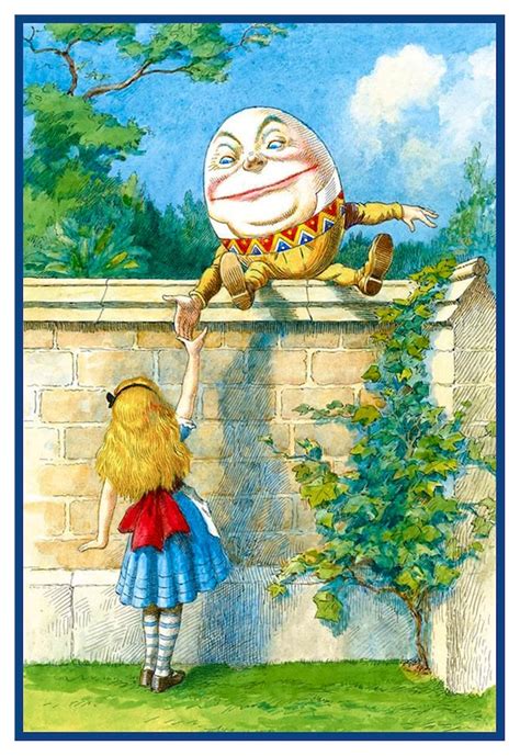 Alice And Humpty Dumpty Alice In Wonderland Orenco Etsy