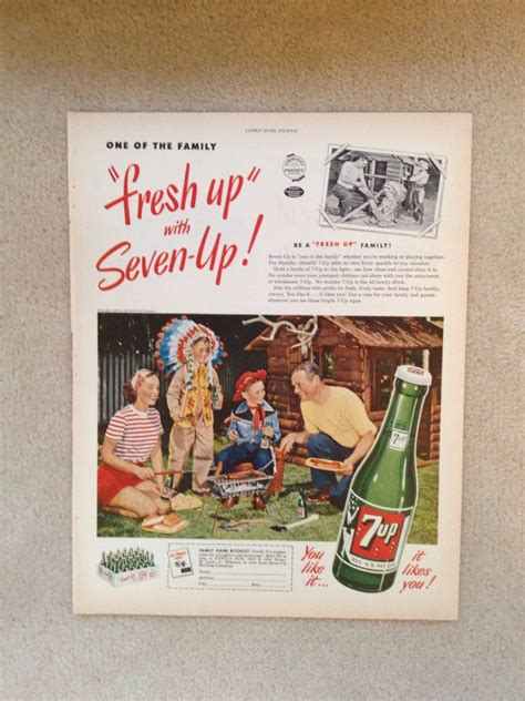 Vintage 7up Ad Paper Ephemera Taken From A 1951 Ladies Home Etsy