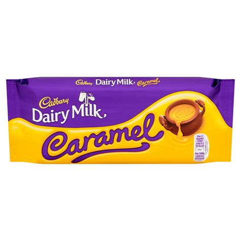 Cadbury Dairy Milk Caramel Chocolate Bar 120g Single Chocolate Bars