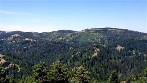The range reaches a width of 68 miles and an average elevation of about 6,500 ft (2,000 m); Blue Mountains, Wa fires; June 28, 2015. - YouTube