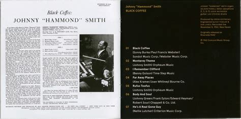 Johnny Hammond Smith Black Coffee Mr Wonderful 1962 63 2012