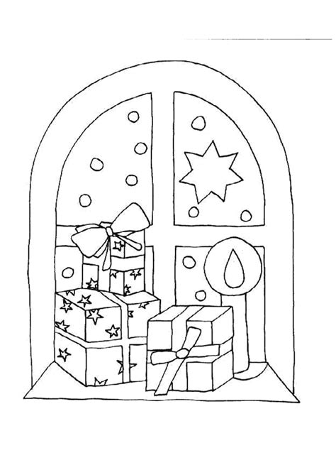 Coloriage cadeaux noel coloriage