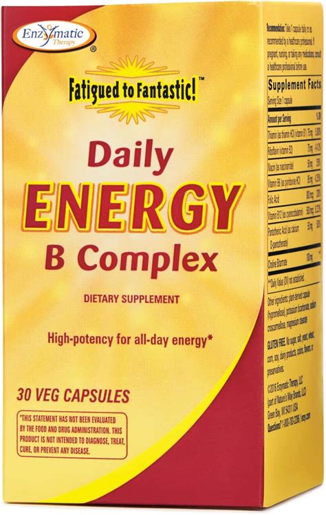 enzymatic therapy daily energy b complex 30 capsules health and household