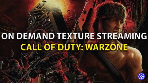 Call Of Duty Warzone On Demand Texture Streaming