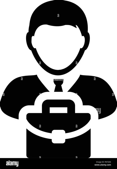 Avatar Icon Vector Male Person Profile Symbol With Briefcase For