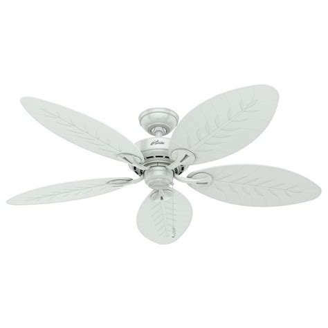 Hunter Ceiling Fan With Light 54 Inch Bayview In White 50474