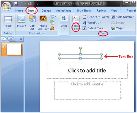 How To Insert A Text Box Powerpoint Javatpoint