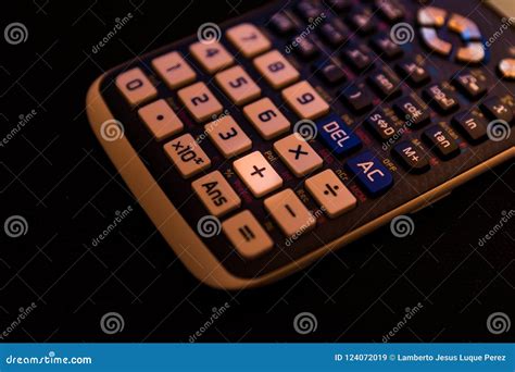 Plus Adding Key Of The Keyboard Of A Scientific Calculator Stock Image