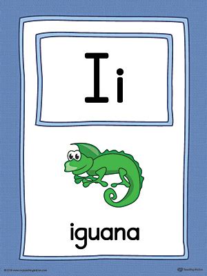 A thought, belief or concept, especially . Letter I Words and Pictures Printable Cards: Iguana, Inchworm, Insect ...