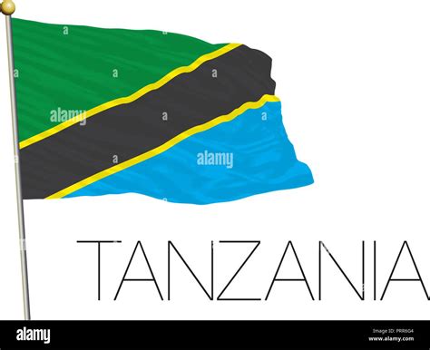 Tanzania Official Flag Vector Illustration Stock Vector Image And Art