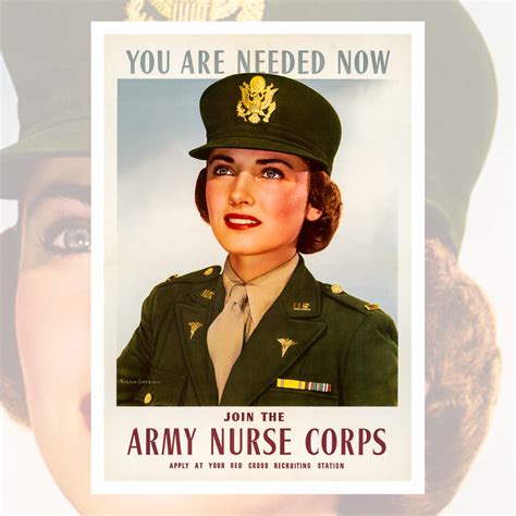 This ﻿wwii Recruiting Poster For Army Nurses Was Vintagraph Blog