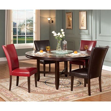 With quality craftsmanship, sturdy construction, fashionable styles, and functional features, the hartford 72 inch round dining room set by steve silver furniture is sure to enhance your dining space for many years to come. Hartford Round Dining Room Set W/ 72 Inch Table Steve ...